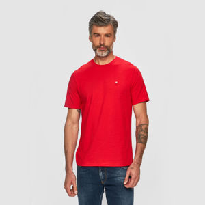 Calvin Klein pánské červené tričko Badge - M (688)